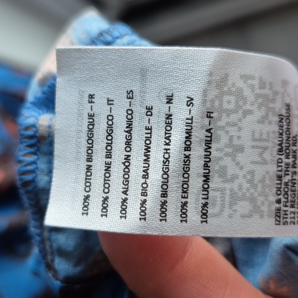 Baukjen Tammy Organic Dress In Blue Bold Capri Size 10 (UK) - Picture 8 of 9